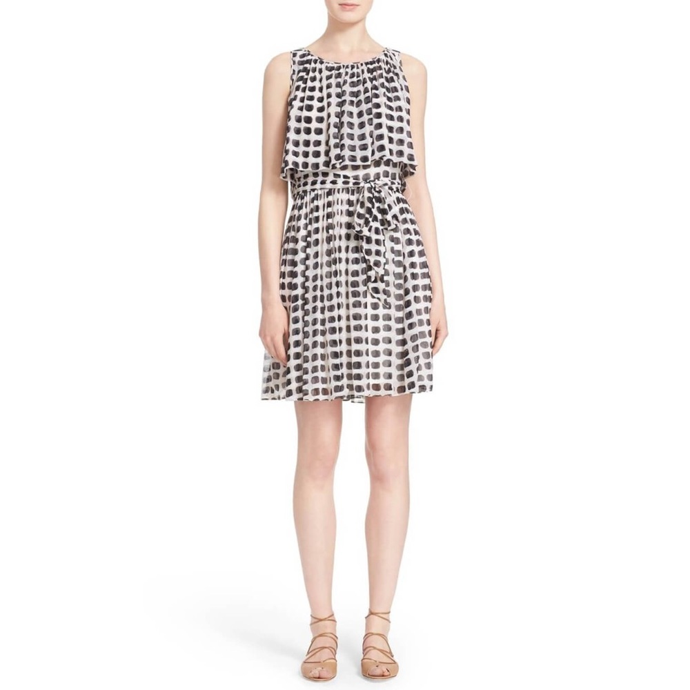 Kate Spade ♠️ New York Island Stamp Chiffon Dress